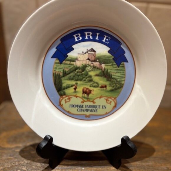 2003 Set of 4 CAMEMBERT Extra Fin CHEESE Ceramic 8" Plates MULTI Angelo Bruno - Picture 4 of 8